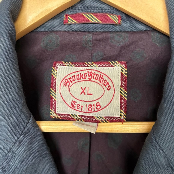 Brooks Brothers Red Fleece Camo Cotton Sports Coat Preppy Classic Basic Mens XL - Picture 3 of 6